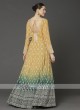 Shaded Yellow And Green Anarkali Suit